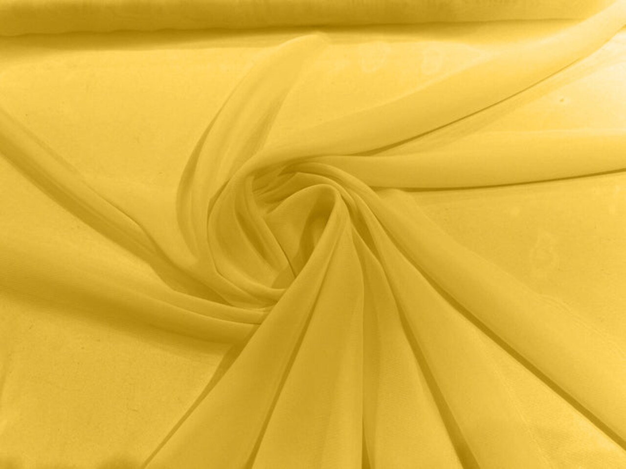 1 yard Solid Chiffon Fabric Lightweight Soft Polyester for Dresses Skirts Wedding Decor Apparel 60" Width